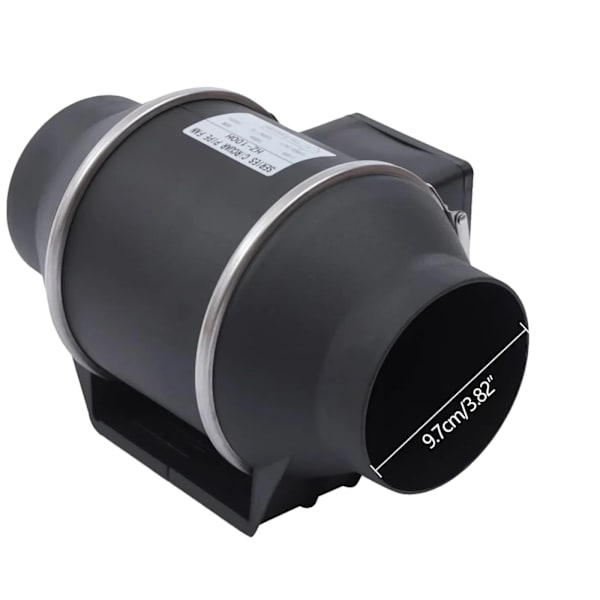 Udsugningsventilator, 220m³/h Luftstrøm, 35W Effekt, sort, EU