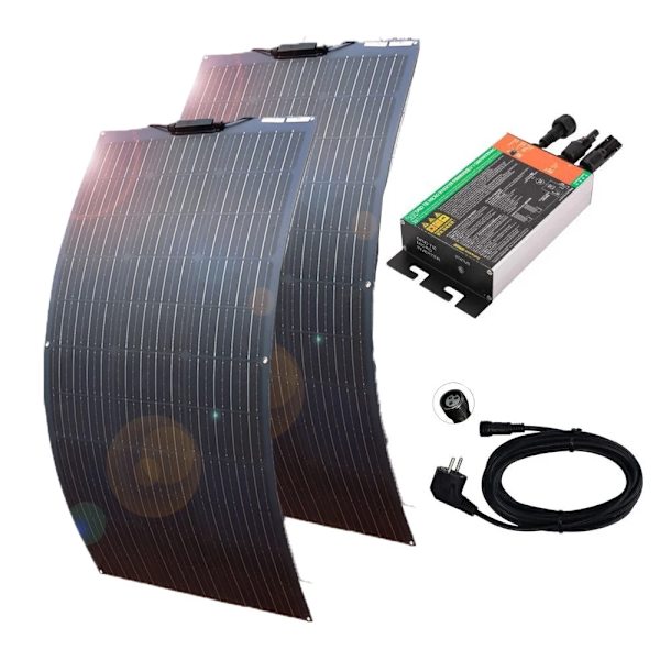 Solpanel Kit, 200W Effektutgång, Hög Effektivitet, Enkel Installation,230V 200W System230V 200W System