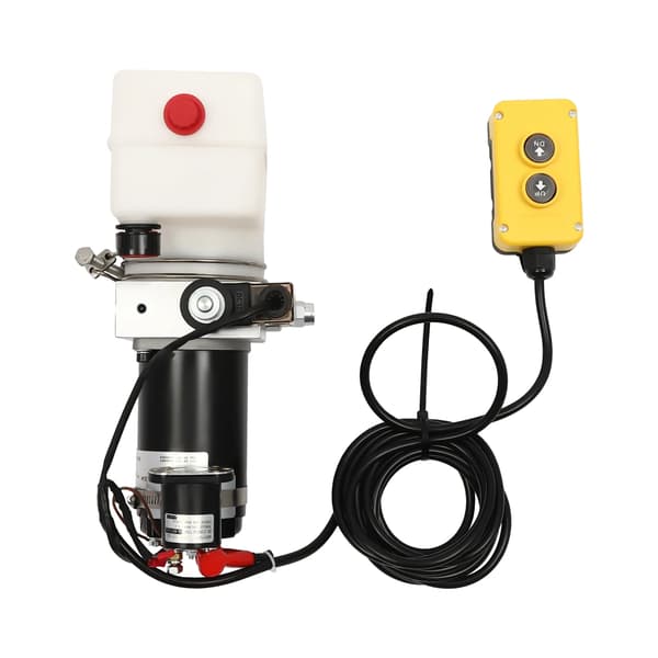 Hydraulisk Pump, 12V DC Motor, Kraftfull Prestanda, 12V, VIT, EU