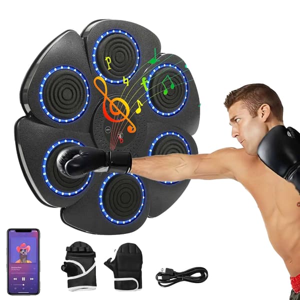 Smart Slagningsmaskin, Bluetooth-anslutning, Dynamiska Ljus Effekter, Med handskar