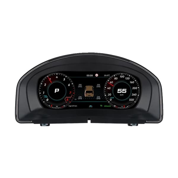 Digitalt instrumentbræt, kompatibelt med Golf MK7/7.5 2013-20, trådløs forbindelse, højopløsningsdisplay, Til Scirocco