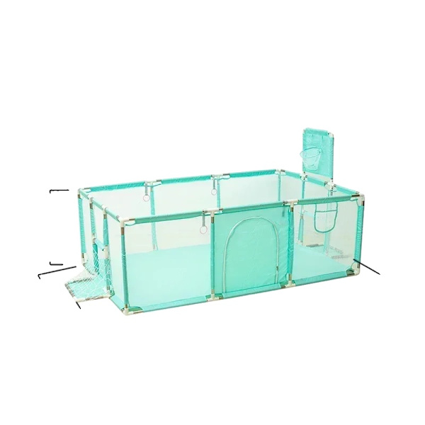 Babylekplats, Rymlig Design, Hållbart Material,Grön L