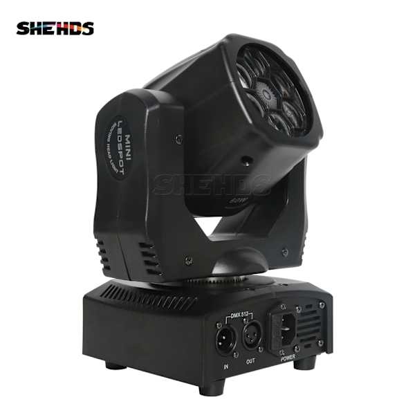 RGBW Beam Moving Head Lys, 90W Effekt, 13 DMX Kanaler,1 stk. 6x15w, EU-stik 1PCS 6x15w 1PCS 6x15w