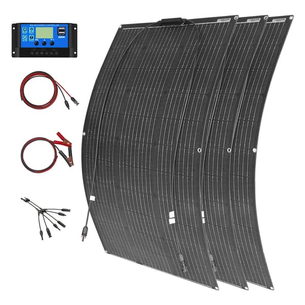 Sollpanelset, Flexibel Design, Hög Effektivitet>,solcellssats 300w