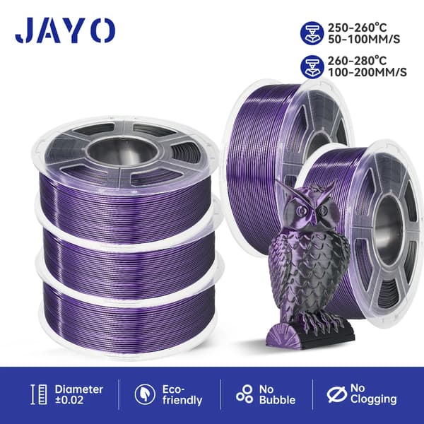 3D-printer filament, silkefinish, miljøvenligt materiale, SKDC  BK PP