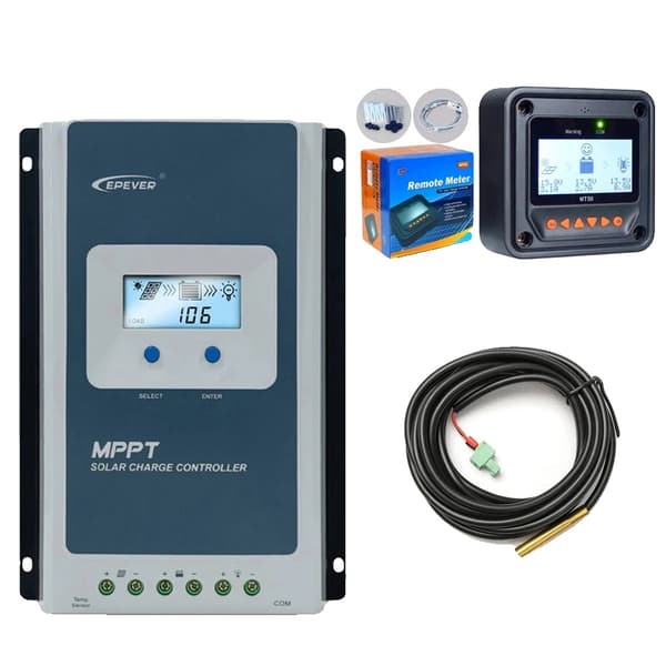 Solcellelader, MPPT-teknologi, LCD-skærm, MT52 RTS-a, 40A
