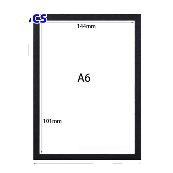 Magnetisk Plakatdisplayramme, Selvklæbende, Genanvendelig, A6-10stk