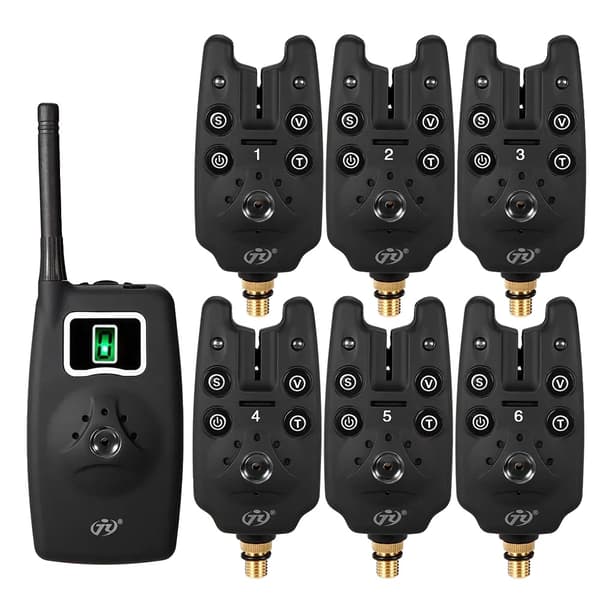 Fiskebite Alarm, Digitala Varningar, LCD Indikator, 7st