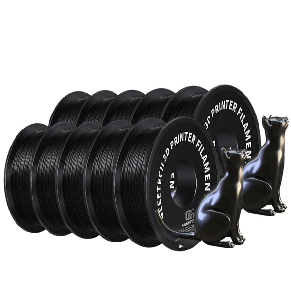 Silk PLA-filament, hög hållfasthet, miljövänlig,svart