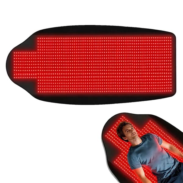 Röd Ljusterapi Matta, Ergonomisk Design, Dubbellängdsteknologi, 1 set