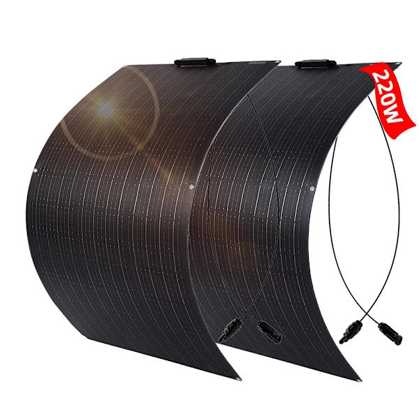 Solpanel, Fleksibelt Design, Høj Effektivitet, 220W ETFE-panel