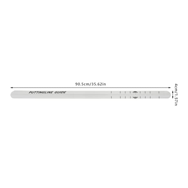 Golf Putting Alignment Rail, Letvægts Aluminium, Øjeblikkelig Feedback, HVID
