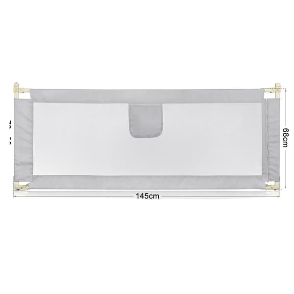 Sängbarriär, Justerbar Höjd, Säkerhetsfunktioner, 150 cm