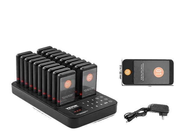 Restaurang Pager System, 16 Pagers, Litium Polymer Batteri, 20 st, NaN, NaN, NaN
