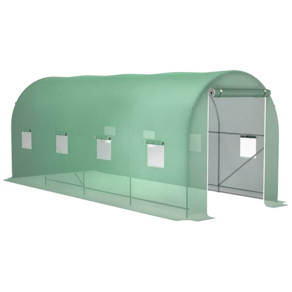 Växthus, Robust Konstruktion, Förbättrad Ventilation, armégrön