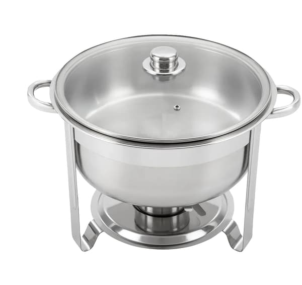 Madvarmer, Rustfrit Stål, Dobbelt Gryde Design, Sølv