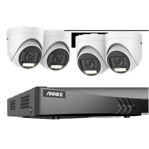 Videoövervakningssystem, 8CH, 5MP upplösning, 30m kabel längd, 8CH DVR 4Pcs Kit, 2T