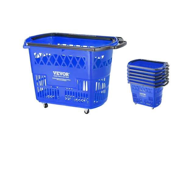 Ostoskorit, Kannettavat, Rullakärryt, Sininen