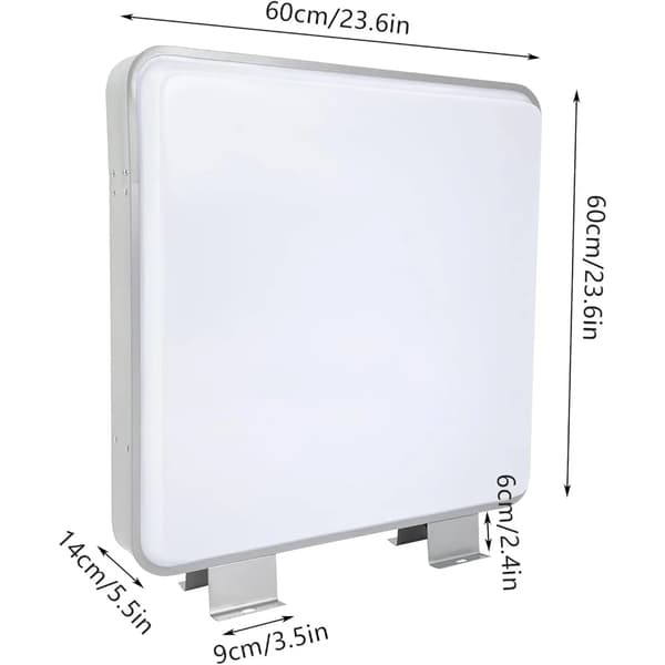LED Lyskasse, Dobbelt-Sidet Display, Energi Effektiv, HVID