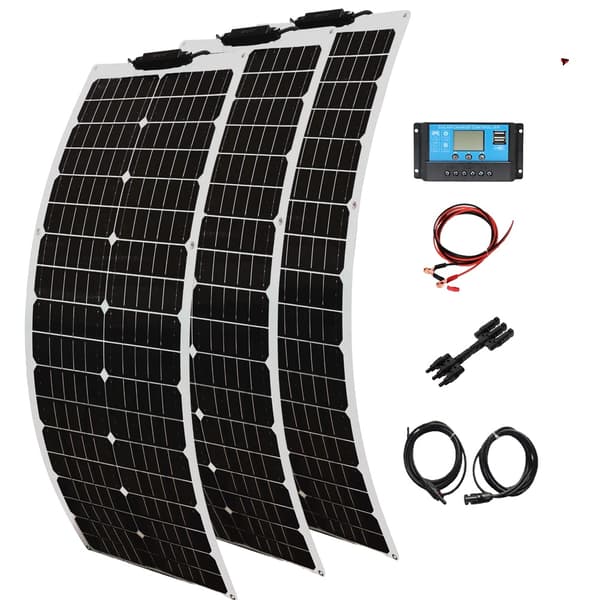 Solpanel, 2 paneler, mångsidig kompatibilitet, 150W solkit