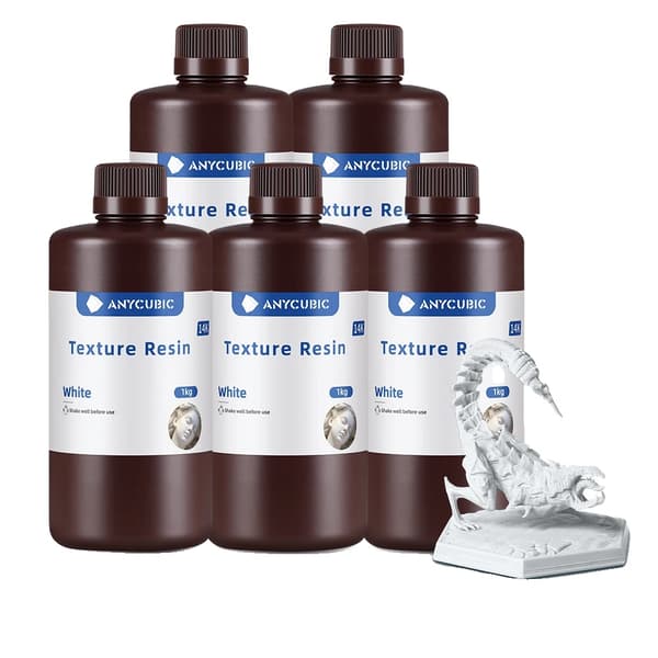 3D-printerharpiks, høj præcision, mat finish, Hvid 5kg