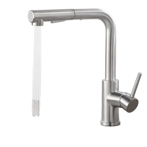 Kökskran, Utdragbar Spray, 360° Svängbar, Silver, G3/8