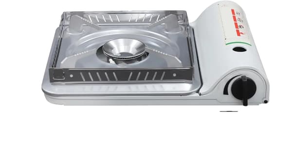 Campingkök, Kompakt Design, Vindskyddsfunktion, VIT