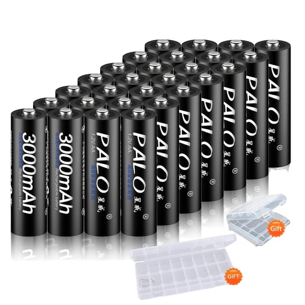 Uppladdningsbara Batterier, 3000mAh Kapacitet, Ni-MH Typ, 28st AA