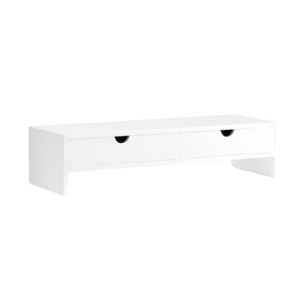 Monitorstand, Pladsbesparende Design, Multifunktionel Opbevaring, HVID