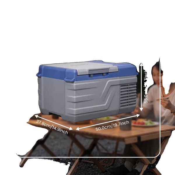 Bilkøleskab, Bærbar Kompressor Køler, 12V/24V Kompatibel, 9L