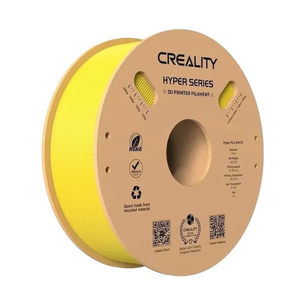 PLA Filament, Hög Hastighet, Förbättrad Hållfasthet, Gul PLA--1KG