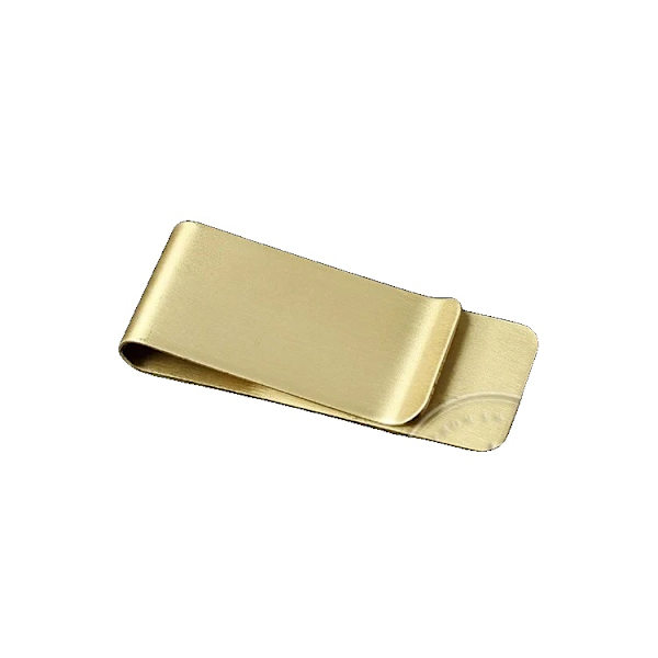Pengeklips, Solid Messing Konstruktion, Kompakt og Letvægtig, Messing 52x20x0.8mm