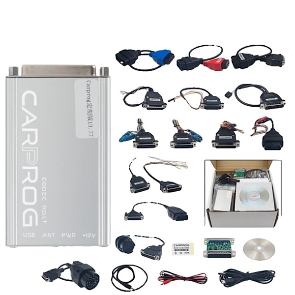 Carprog Programmer, Fuld Adaptere, Online Programmering, Carprog V1377 Carprog V13.77 Carprog V13.77