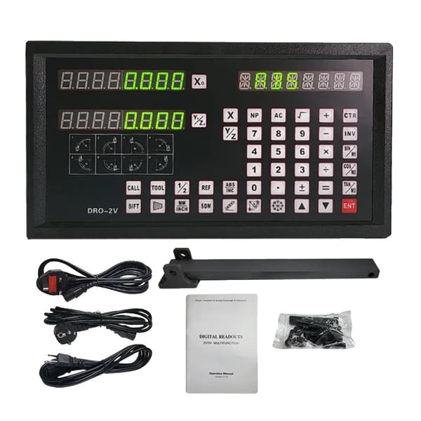Digital aflæsningsdisplay, 2-akset, høj præcision, DRO-2V