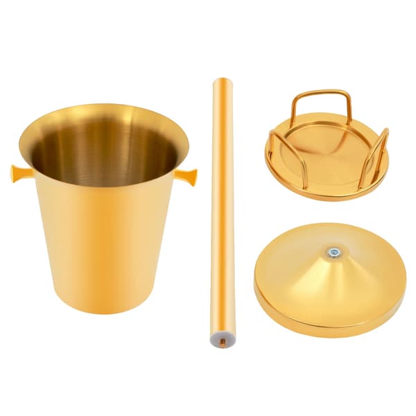 Isebalje, Fritstående Design, Rustfrit Stål Konstruktion, Guld