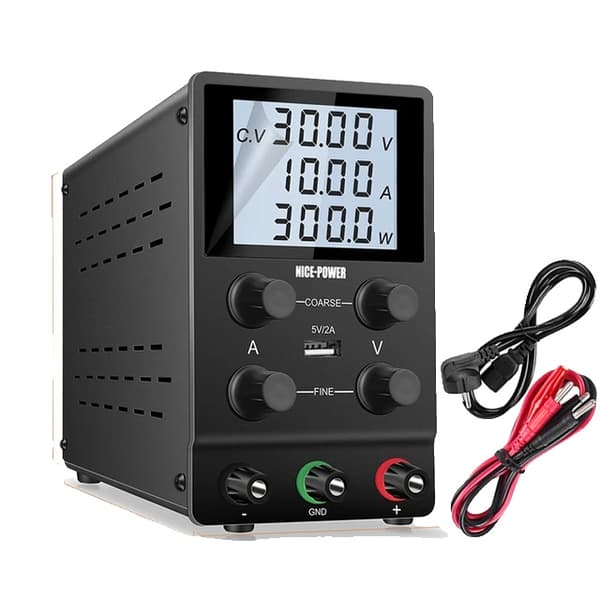 Strömförsörjning, Justerbar Spänning, Hög Precision Display, 30V 10A LCD-skärm, 220V-b