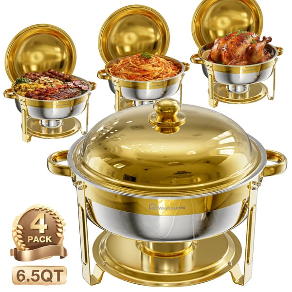 Chafing Dish, Elegant Design, Generøs Kapacitet, 4Pakke