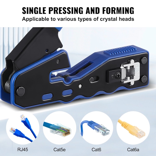 Puristustyökalu, RJ45/Cat5e/Cat6/Cat6a-yhteensopivuus, Mini-johtoerotin