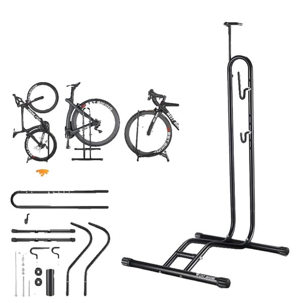 Cykelställ, Vertikal Design, Lätt Installation, 3 I 1