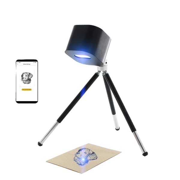 Lasergravyr, 1.6W Effekt, 10 cm x 10 cm Gravyrområde, Aluminiumlegering Material, Bluetooth 4.0 Anslutning, Stöder Android och iOS