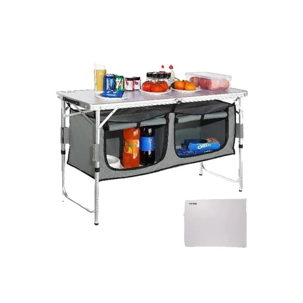 Utomhusbord, Justerbar Höjd, Bärbar Design, Hållbara Material