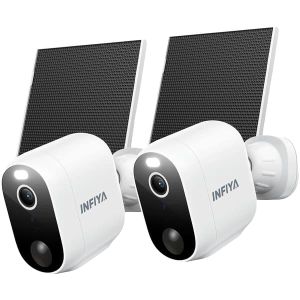 Säkerhetskamera, batteridriven, AI mänsklig detektion, 2PCS