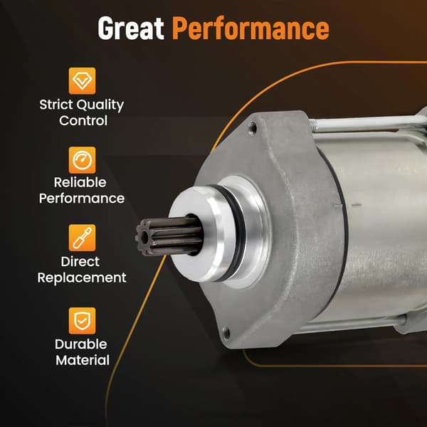 Startermotor, 12V, Direkte Erstatning