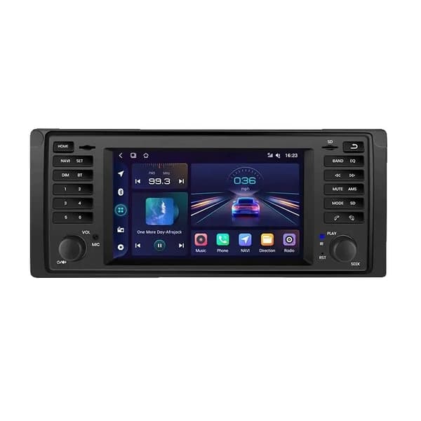 Bil Multimedia Afspiller, Navigationssystem, Trådløs Forbindelse, kompatibel med BMW 5 Serie E39 X5 E53 M5 1996-2003, V1C (1GB 32GB)