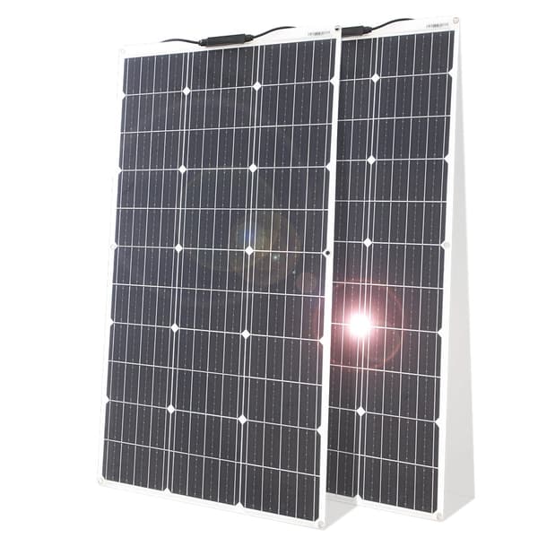 12V Flexibelt Solpanel Kit, 100W Kapacitet, Monokristallint Material, Vattentålig Design, 200w Panel
