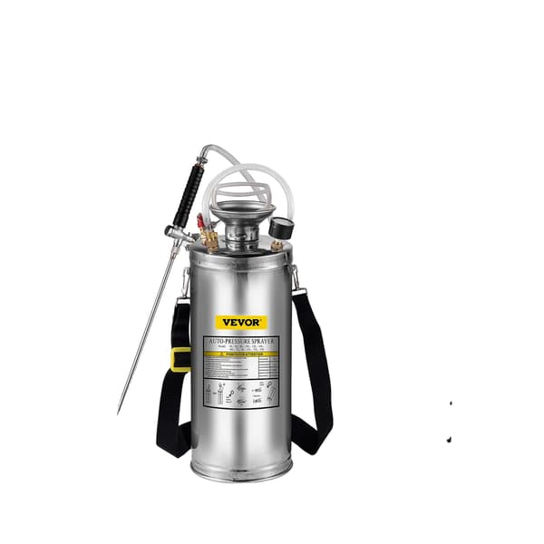 Håndpumpe Sprøjte, Rustfrit Stål Konstruktion, Justerbar Dyse, 8L 2Gal