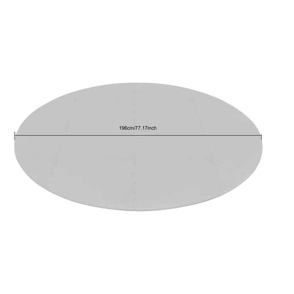 Badtunna Matta, EVA Material, 77,17 tum Diameter, Modern Stil,Grå