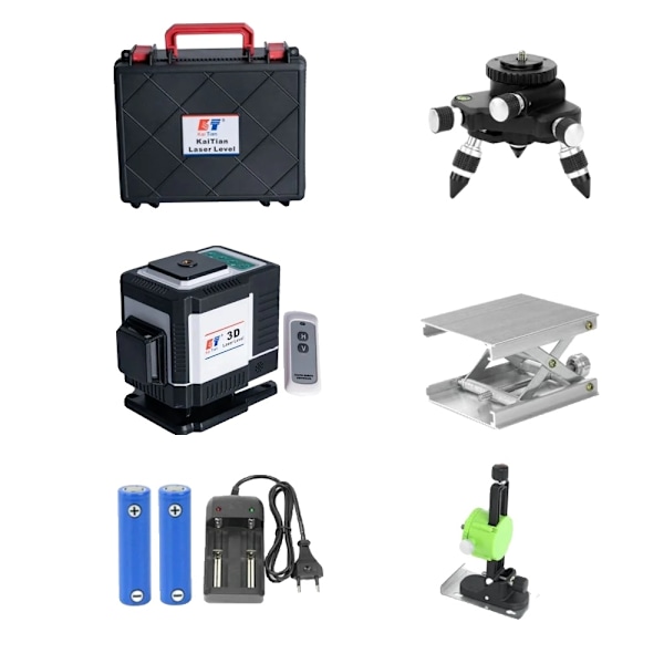3D Laser Taso, 12 Viivaa, Korkea Tarkkuus Mittaus,3D Laseritason 360 3D Laser Level 360 3D Laser Level 360