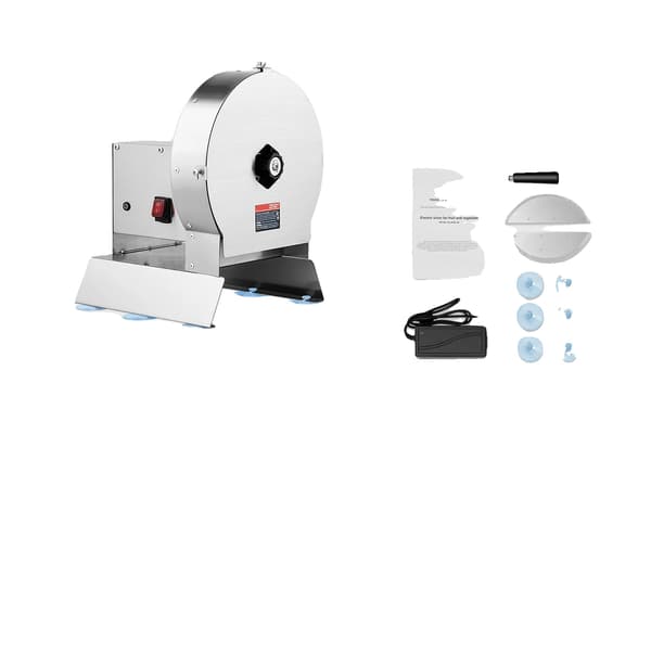Grøntsagsslicer, Justerbar Tykkelse, Holdbare Rustfrit Stål Blade, 120W