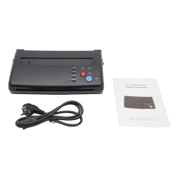 Tatoveringsoverførsel Stencil Printer, Højopløselig Kopiering, Bærbart Design, sort